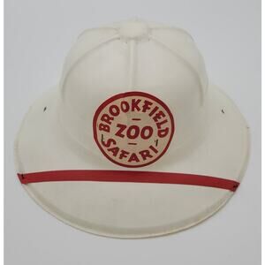 Vintage Chicago BROOKFIELD ZOO Safari Plastic 1960s 70s Hat RARE